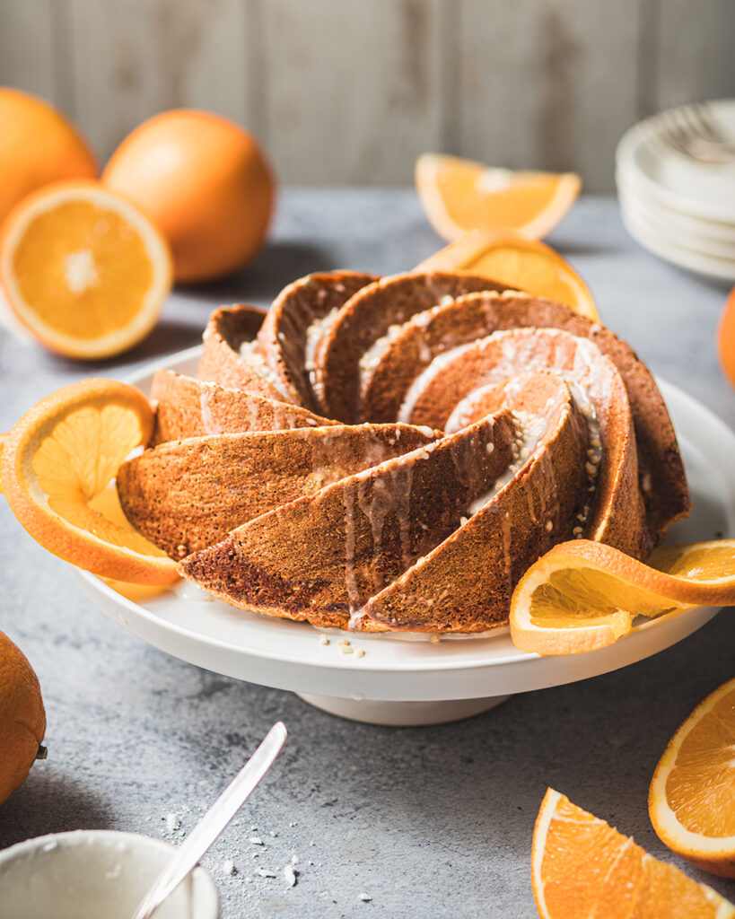 veganer Orangen-Gugelhupf