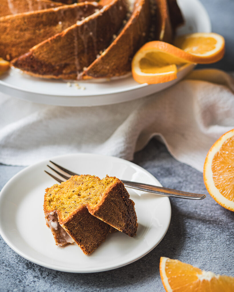 Veganer Orangen-Nuss-Kuchen