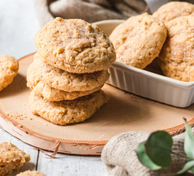 Stapel mit leckeren Snicker Doodle Cookies