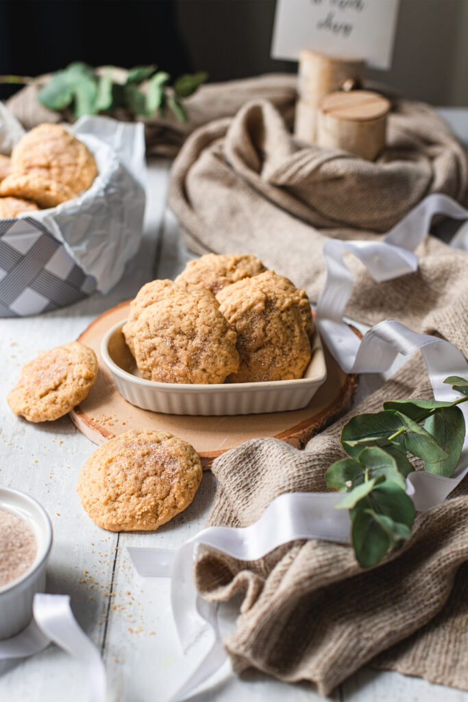 Tisch mit Snicker Doodle Cookies