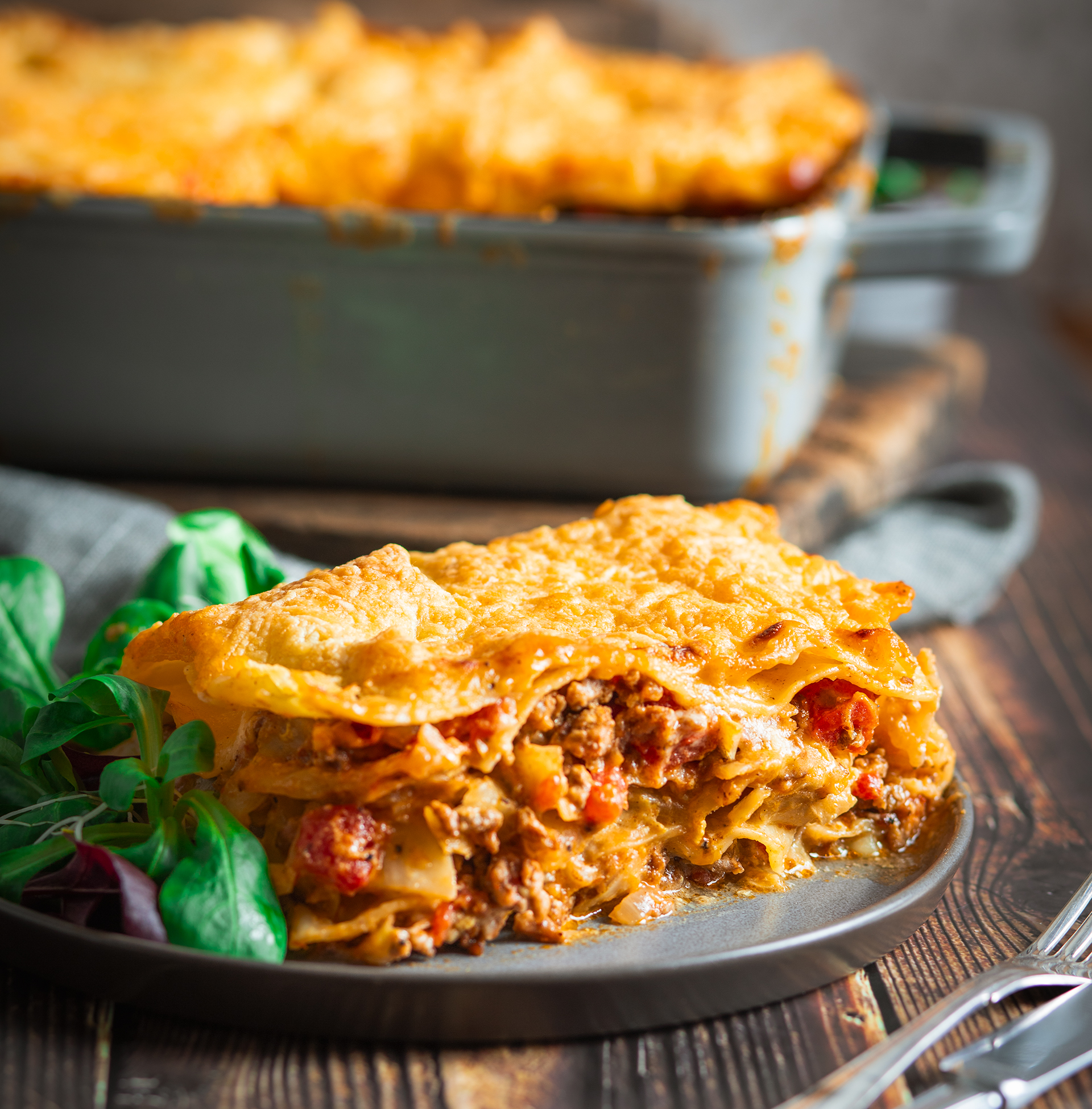 Lasagne mit Weißkohl