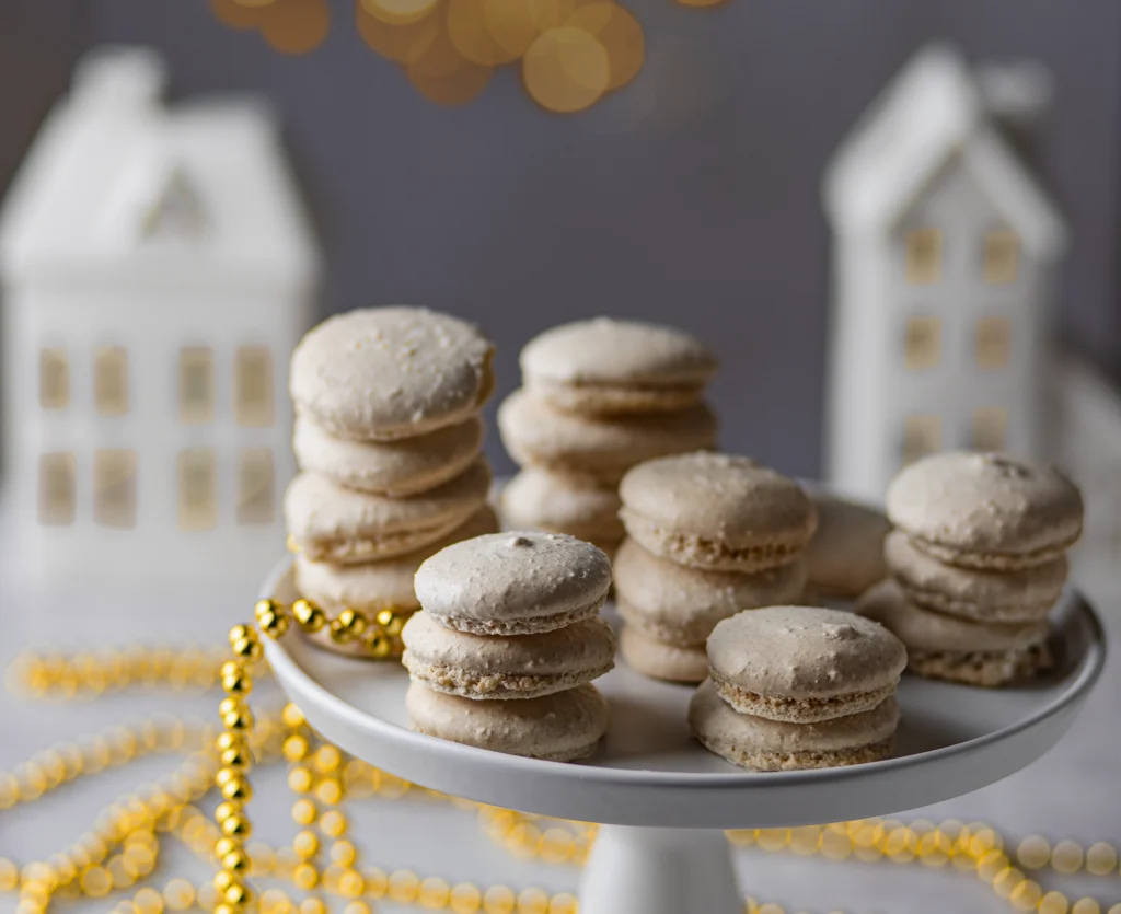 Anis-Plätzchen im winterlich, weihnachtlicher Szene