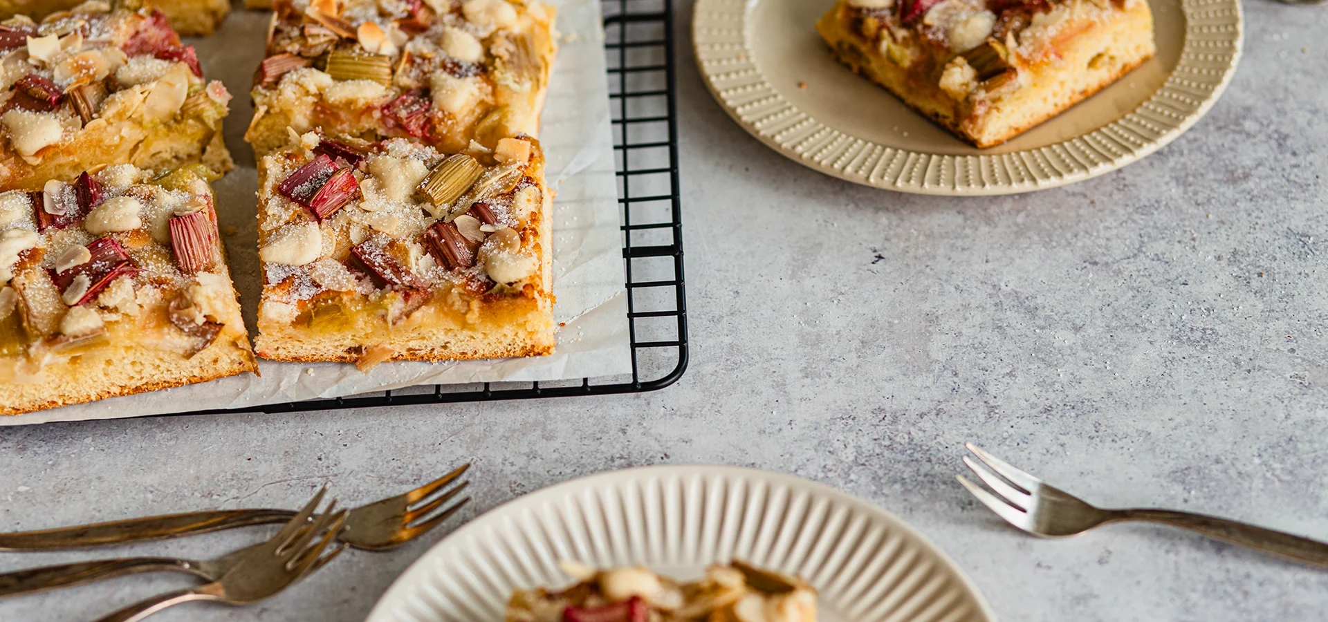 Lotte-and-Food_Food-Fotografie_Butterkuchen-Rhabarber-5820 Einfacher Butterkuchen mit Rhabarber