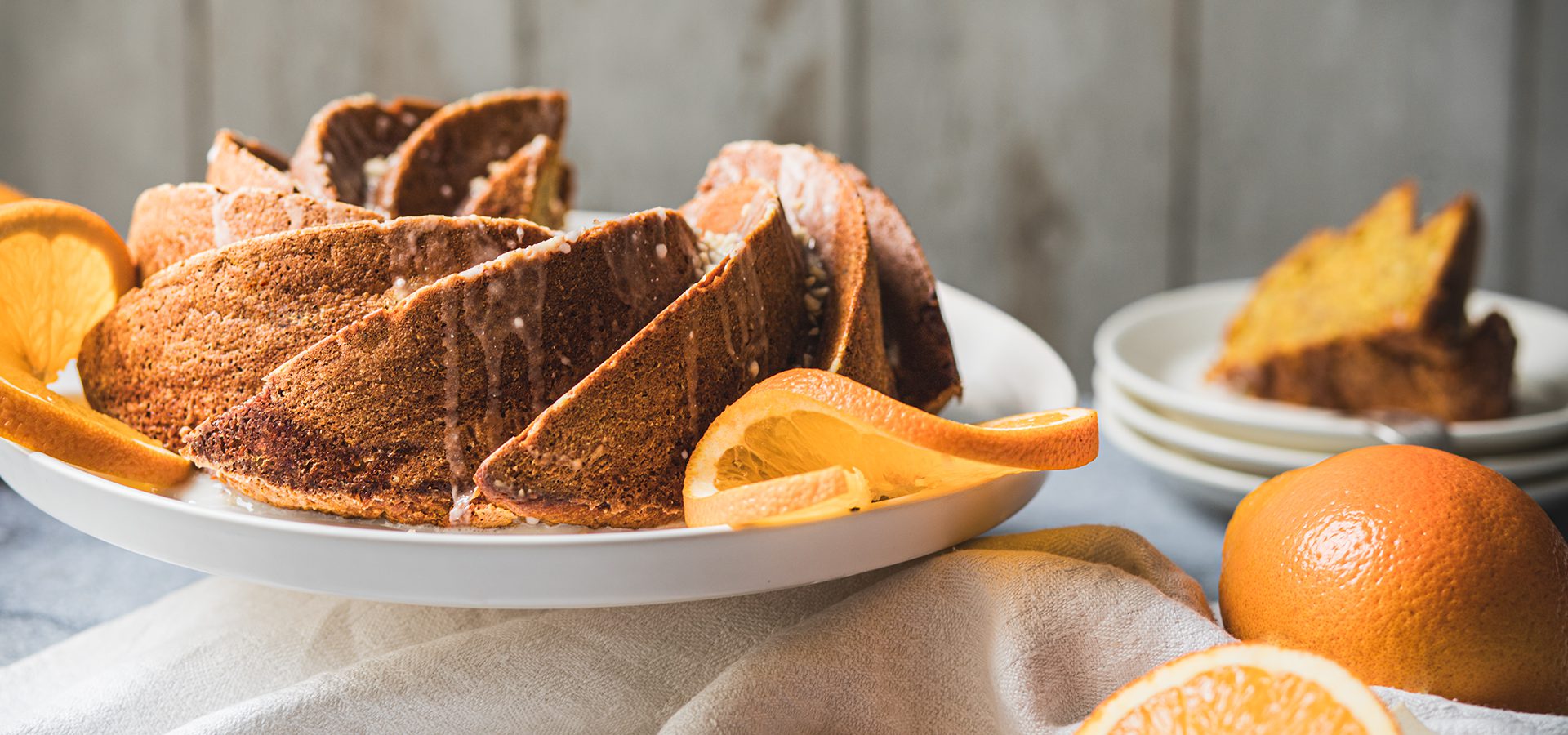 Orangen-Nuss-Kuchen